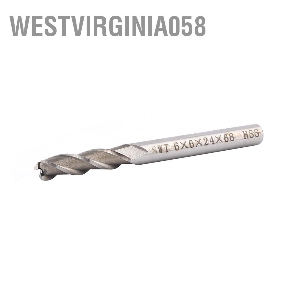 Hàng Hot 3 Flute HSS và Nhôm thêm 6mm Máy cắt CNC Máy khoan cắt CNC Mở rộng Bit Hàng giao ngayWestvirginia058