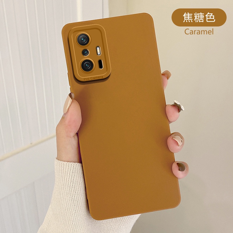 Ốp điện thoại silicone mềm góc vuông bảo vệ camera cho Xiaomi Mi 11T 10T Pro 11 Lite 5G NE