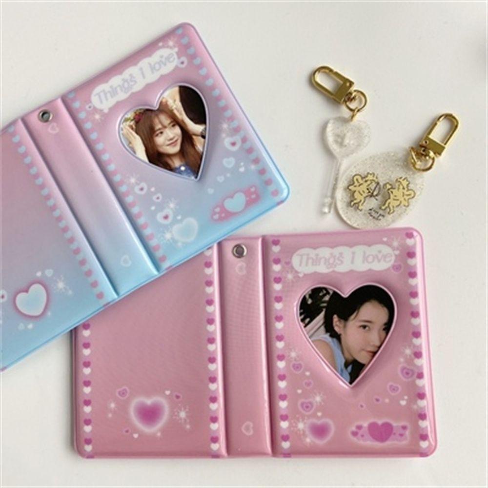 Album Ảnh Hàn Quốc Kích Thước 3 Inch Dùng Để Sưu Tầm Thẻ Hình Trái Tim