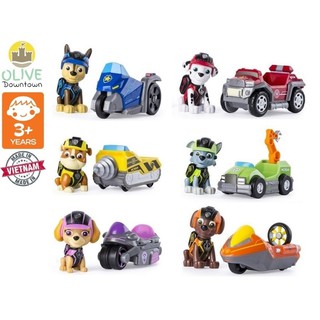 Bộ 6 bộ chó + xe rời dòng Mission Paw phim Những chú chó cứu hộ – Paw Patrol