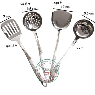 Vá, sạn cán 7, 9 inox cán bông