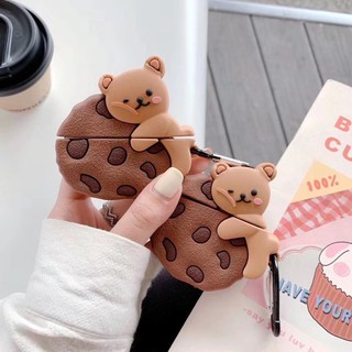 Case Airpod 1/2/pro gấu bánh quy (lấy tương tác)