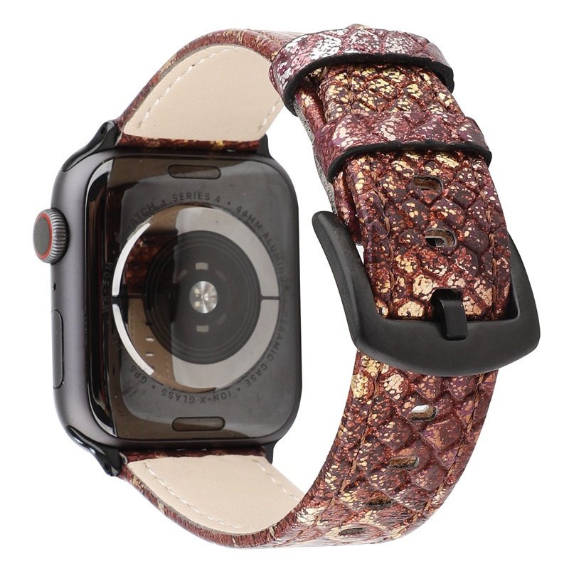 Dây Đeo Đồng Hồ Apple Watch 38mm / 40mm / 42mm / 44mm Họa Tiết Da Rắn Chất Lượng Cao