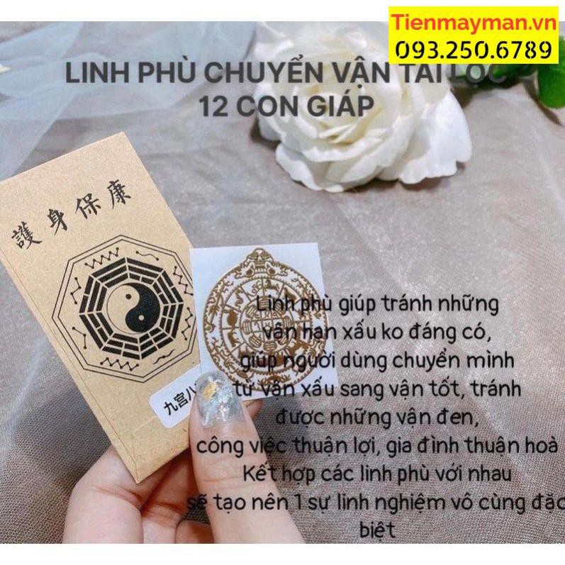 Combo 4 miếng dán điện thoại tài lộc, buôn may bán đắt phù hợp các dòng điện thoại, đẹp lung linh.