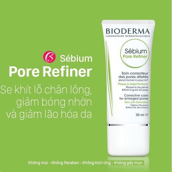 Kem dưỡng se nhỏ lỗ chân lông và hạn chế tiết dầu Bioderma Sebium Pore refiner 30ml G34 Green Store
