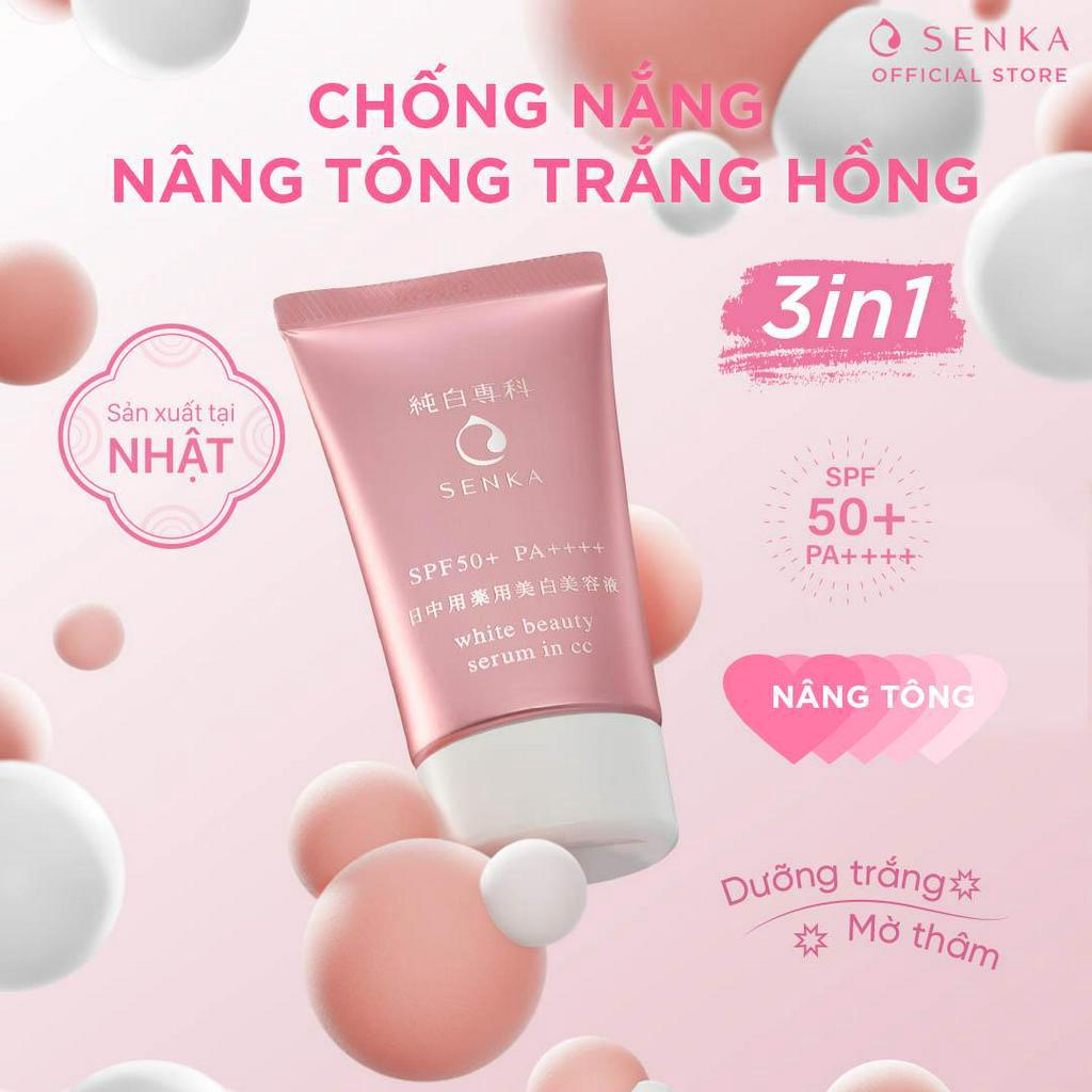 Chống nắng serum 3 trong 1 Senka White Beauty CC 40g