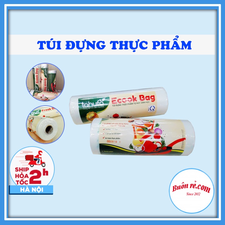 Cuộn Túi Đựng Thực Phẩm 500gr - Sinh Học Tự Hủy Ecook Bag 00468