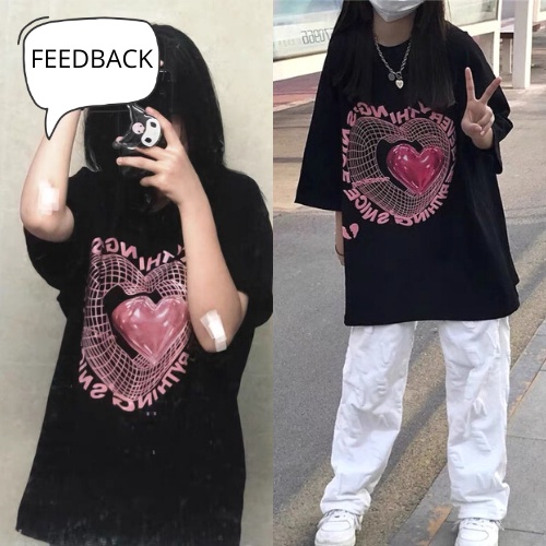 Áo Thun Unisex Nam Nữ Form Rộng, Áo Phông Tay Lỡ Freesize HEART ATTIM | BigBuy360 - bigbuy360.vn