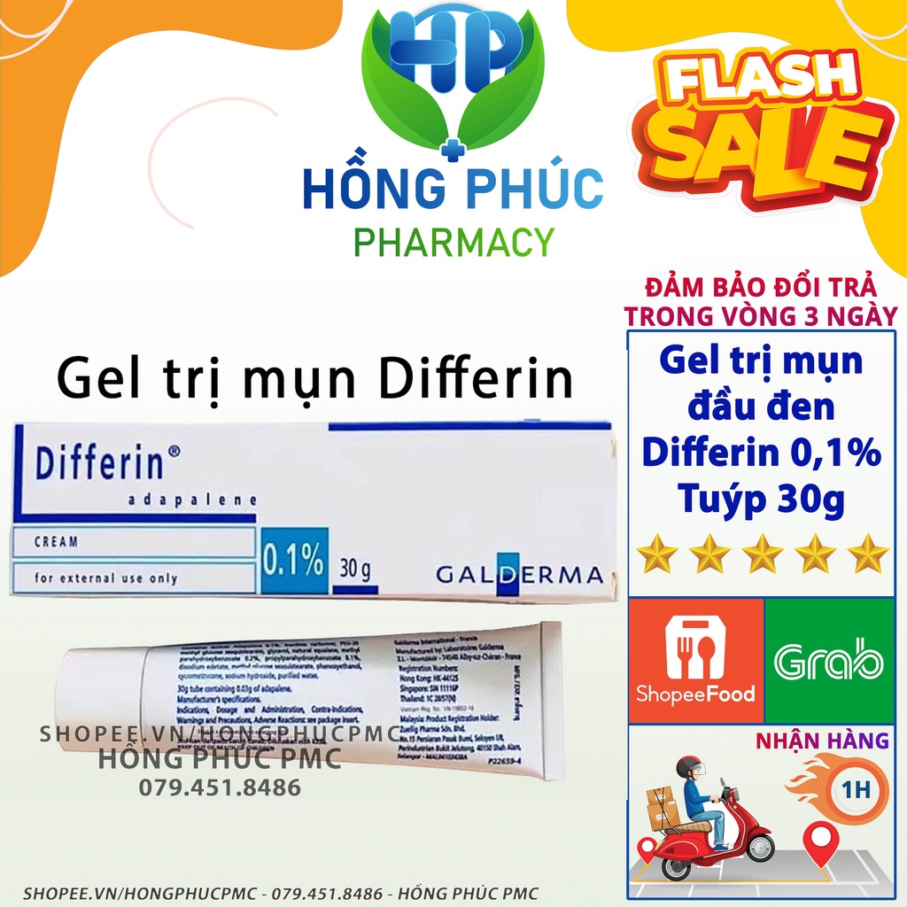 Kem làm giảm mụn đầu đen Diferin 0,1% tuýp 30gram [HÀNG CHUẨN] Minh Khang