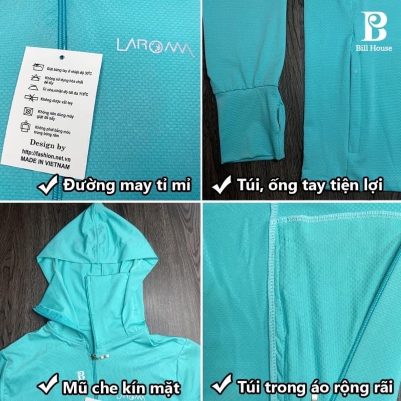 Áo chống nắng nữ chất vải thông hơi xuất Nhật dày mát đẹp