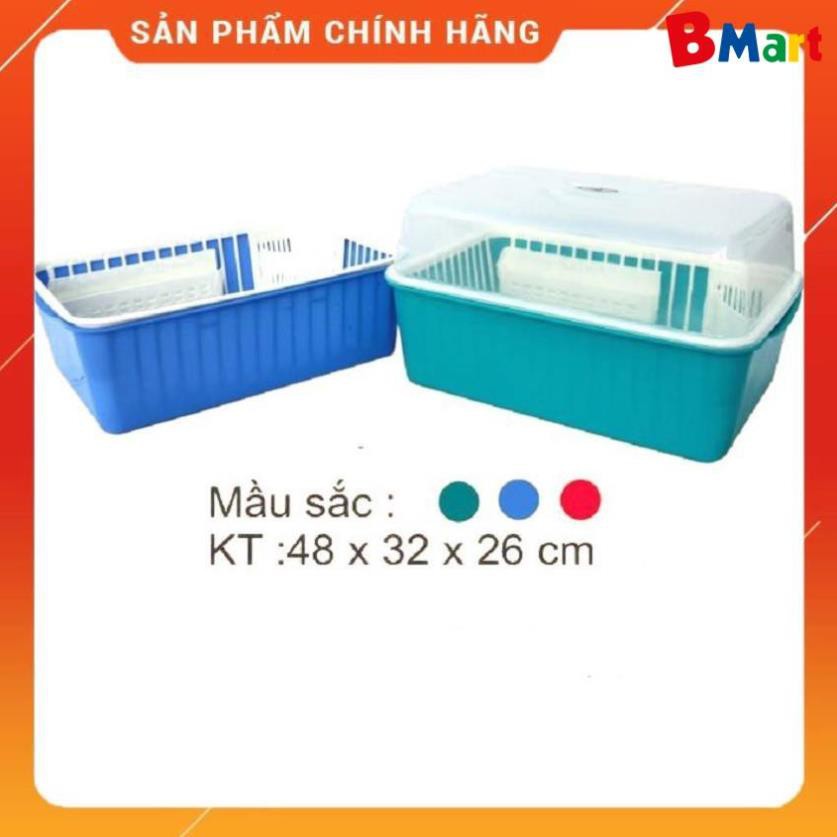 [FreeShip] [Grab hỏa tốc 1h] Rổ úp bát SONG LONG có nắp cao cấp (có ảnh thật)  - BM