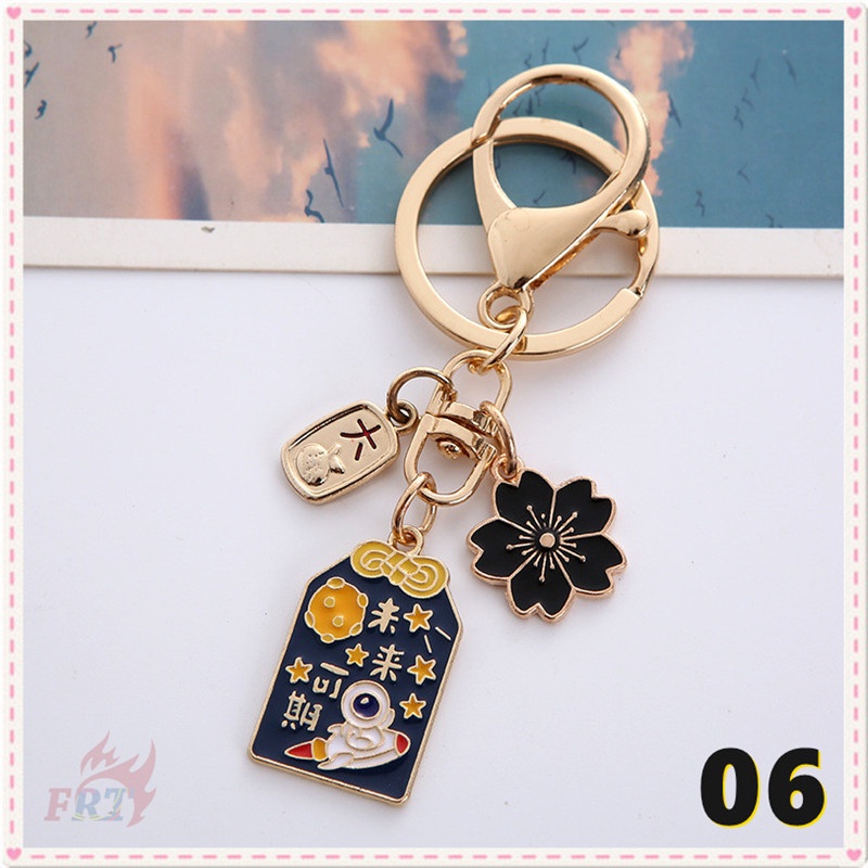 Móc khóa may mắn hình hoa anh đào 6 kiểu khác nhau tùy chọn