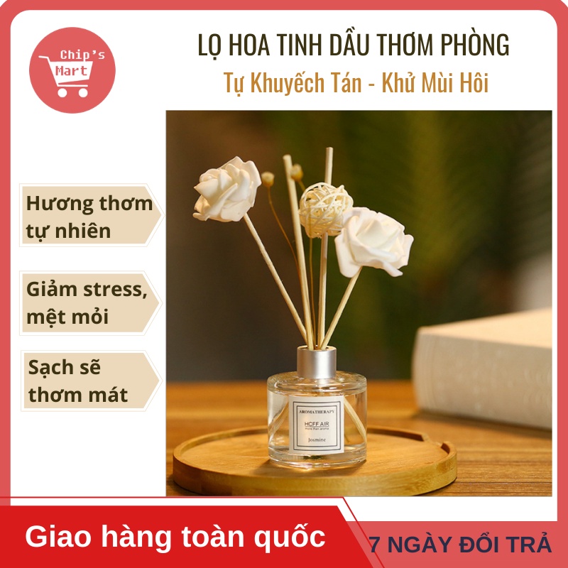 Lọ Hoa Tinh Dầu Thơm Phòng Tự Khuyếch Tán – Hương thơm tự nhiên - Vừa xinh vừa yêu lại thơm mát gian phòng