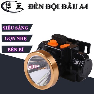 [ Nhỏ gọn ] Đèn pin đội đầu sáng mạnh viền vàng ( ánh sáng trắng hoặc vàng ) CG4