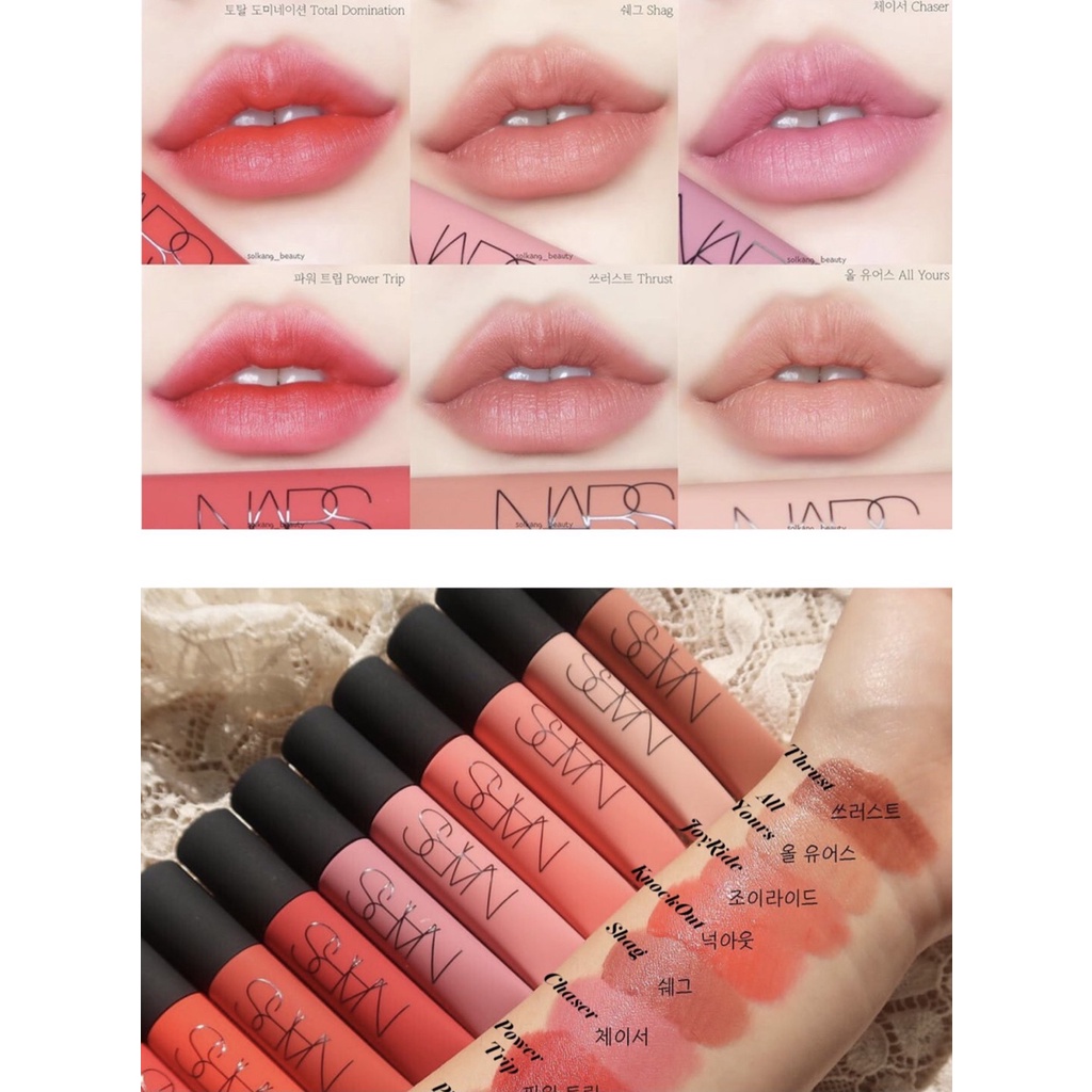 Son Kem Nars Air Matte Lip Color - Son Nars Chính Hãng đủ 12 màu