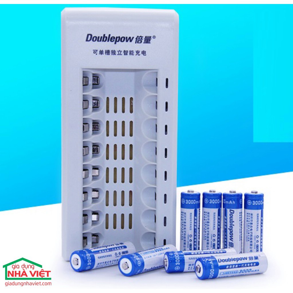 SẠC PIN 8 VIÊN DOUBLEPOW DP-K18