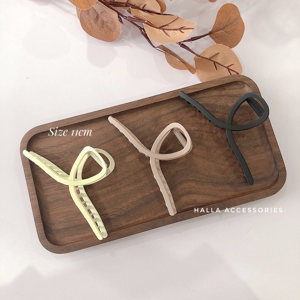 Kẹp tóc Kim loại Vintage Hàn Quốc - Phủ sơn tĩnh điện Kẹp tóc Hot trend sáng đẹp cao cấp HALLA