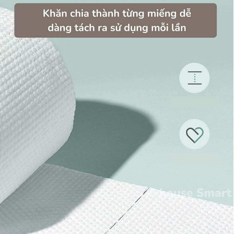 Khăn Lau, Khăn Mặt Khô, Khăn Tẩy Trang ANIMERRY COTTON Cao Cấp 120 Miếng