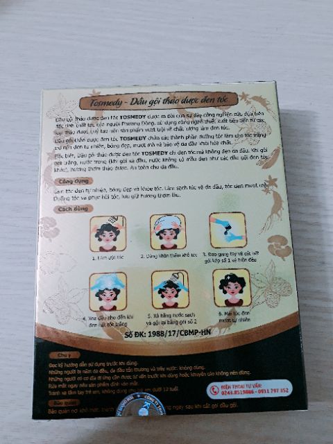 Dầu gội thảo dược đen tóc TOSMEDY – Đen tóc không đen da đầu | BigBuy360 - bigbuy360.vn