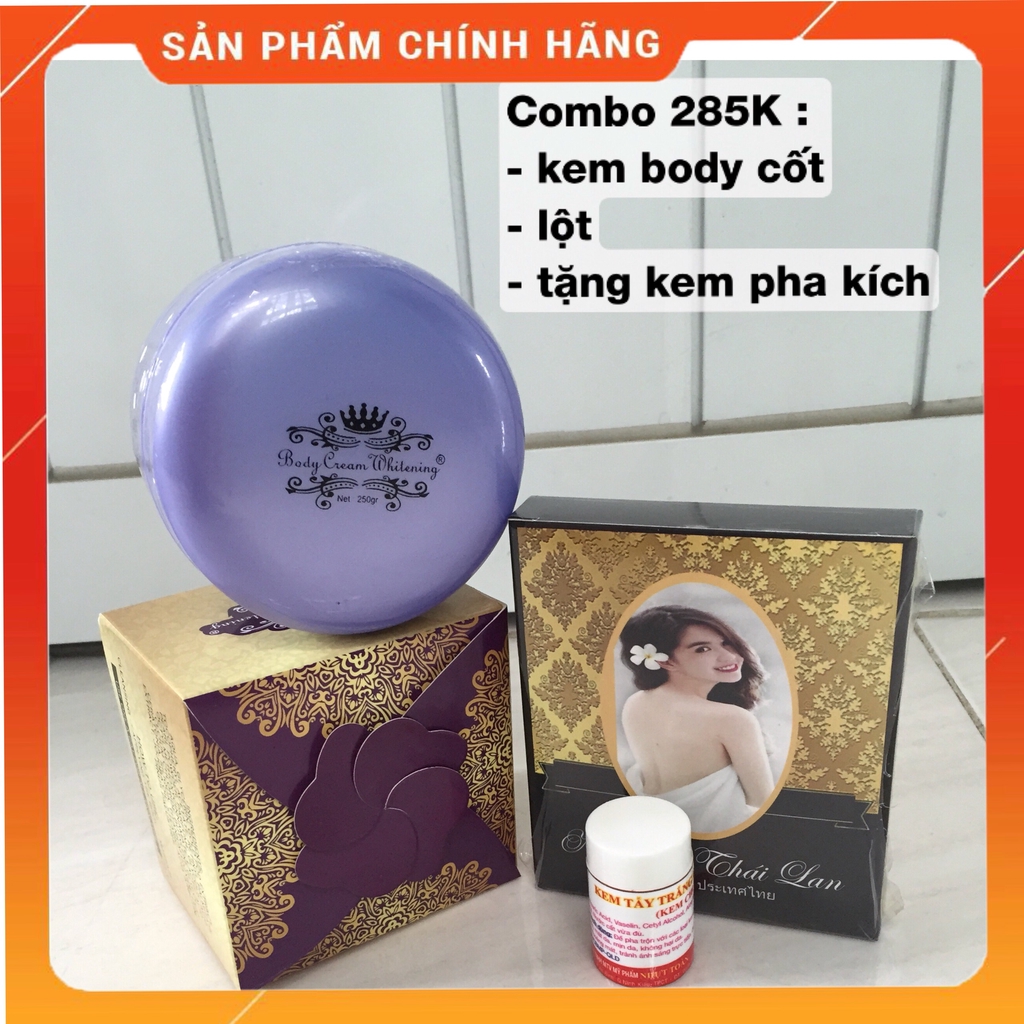 [Sale cực rẻ] COMBO Lột da sinh học + Kem body dưỡng trắng da toàn thân (tặng thêm quà)