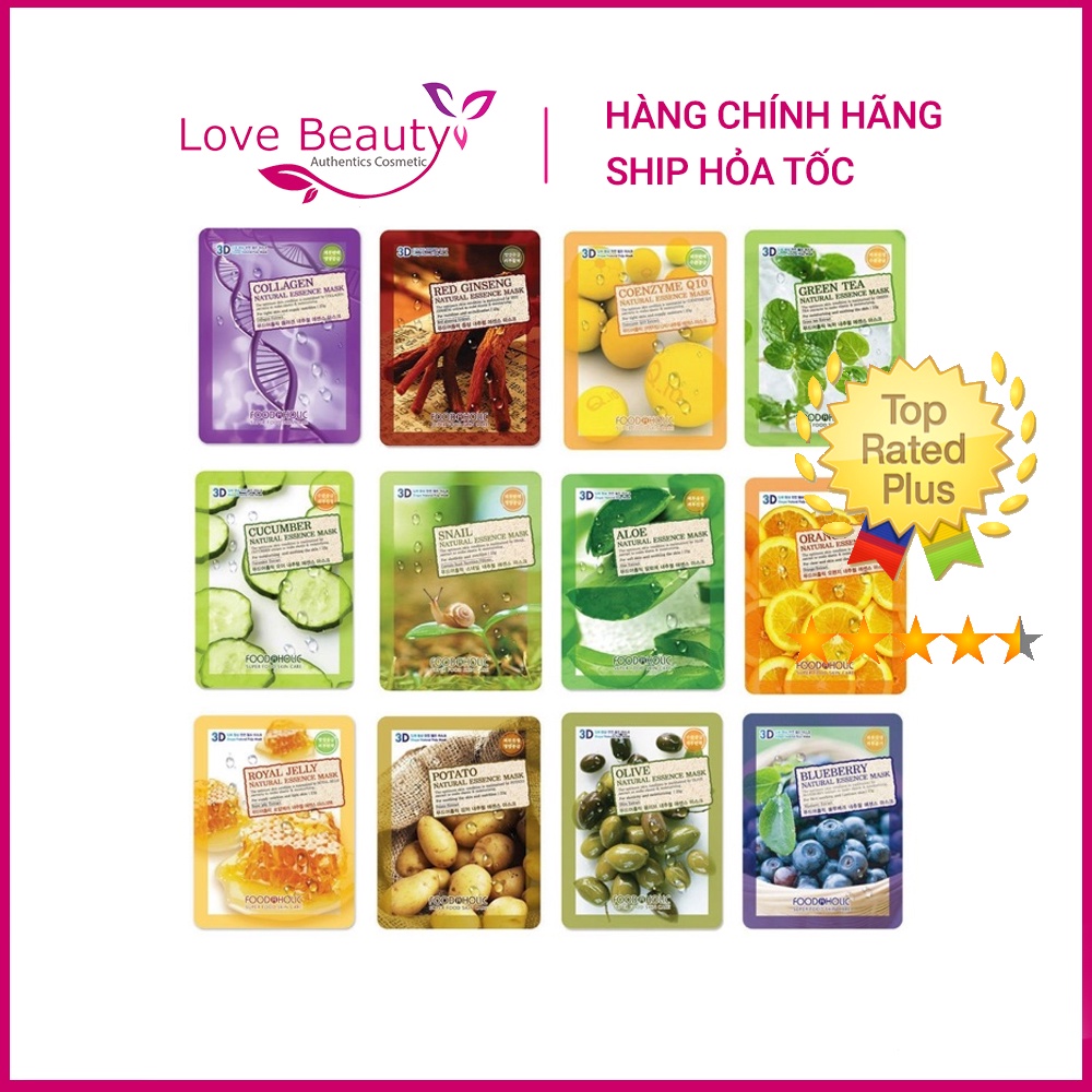 Mặt Nạ Giấy 3D Food a holic Natural Essence Mask