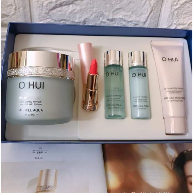 Sét kem dưỡng ohui aqua cấp nước