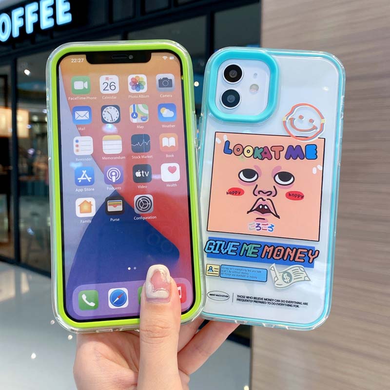 Ốp Điện Thoại Mềm Chống Sốc 3 Trong 1 Cho iPhone 13 12 11 Pro Promax 6 6S 7 8 Plus X XR XSMax