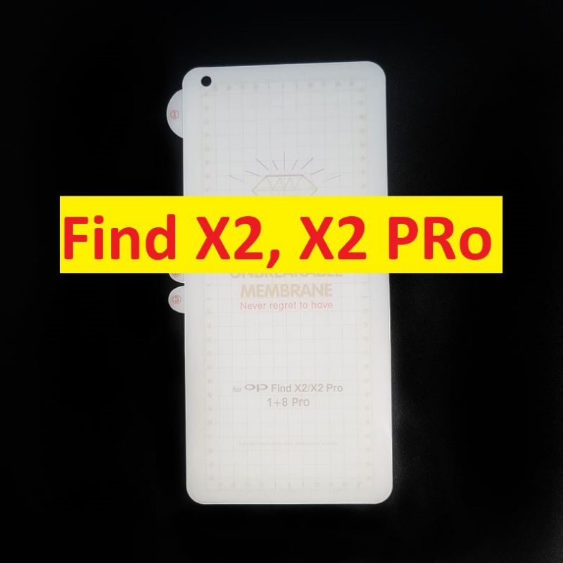 Dán dẻo PPF cho Oppo Find X2/ Find X2 Pro , Find X3, Find X3 Pro mặt trước bảo vệ toàn diện