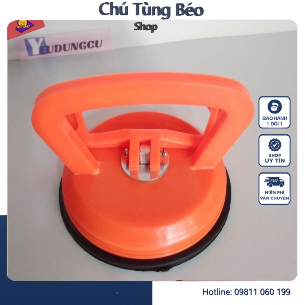 Tay Hít Gạch, Hít Kính Đơn - Tay Hít 1 Chấu - Xử Lý Lõm Vỏ Xe Ô Tô, Xe Máy Trọng Lượng Nâng Tối Đa 30kg