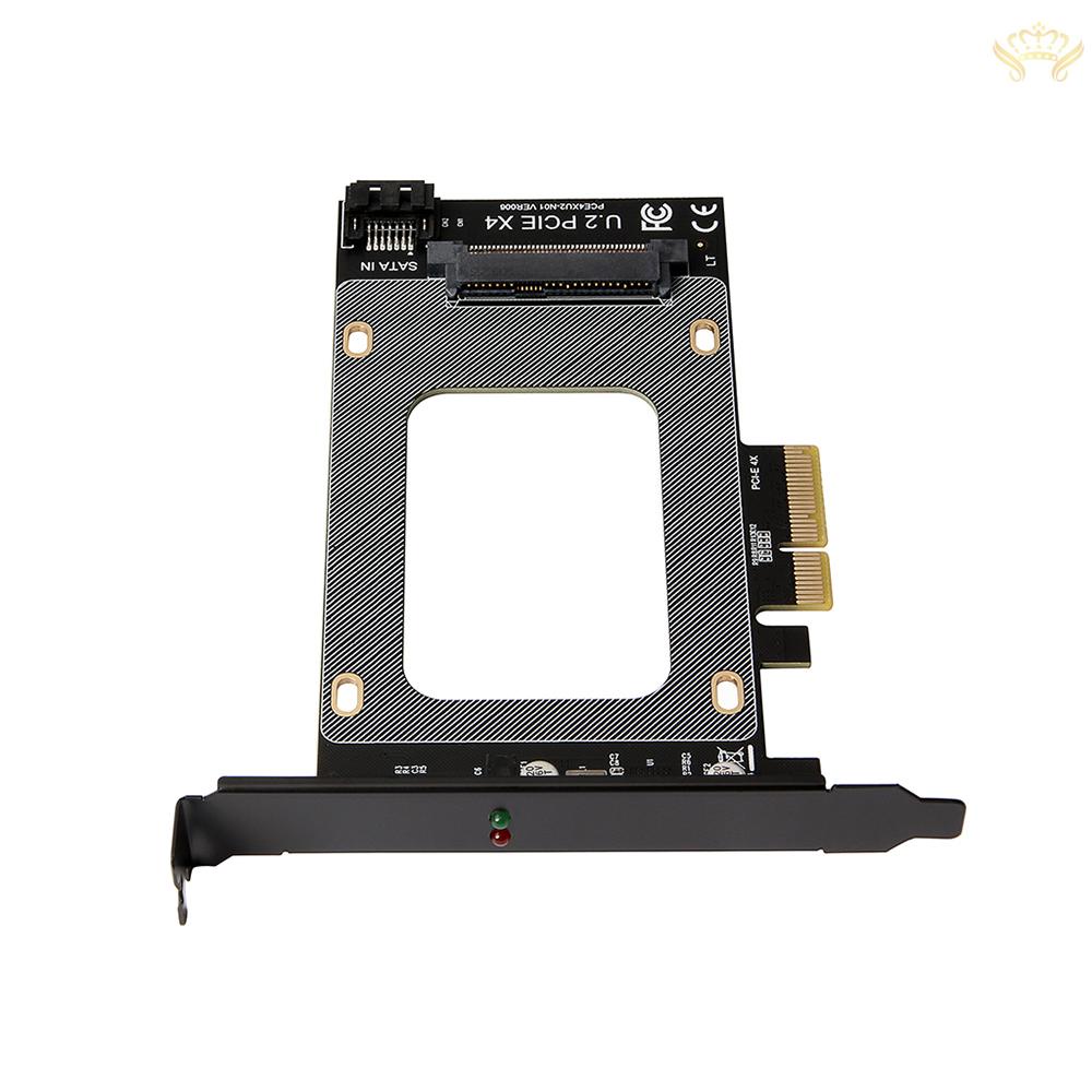 New  PCI-E 4X to U2 SFF-8639 Adapter Card SSD Expansion Card Compatible with U2 Hard Disk 2.5 inch SATA Hard Disk