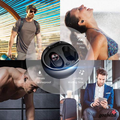 Tai nghe Bluetooth 5.0 đàm thoại không dây V5 TWS kèm phụ kiện chuyên dụng