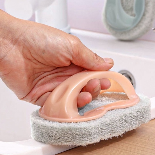Bàn chải bọt biển rửa chén làm sạch sâu tiết kiệm sức lực