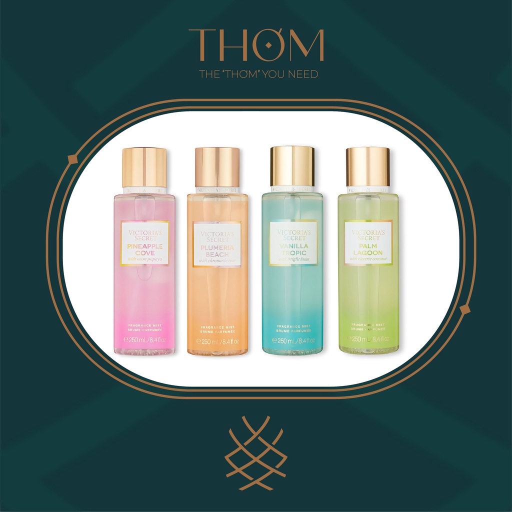 XỊT THƠM VICTORIA'S SECRET BODY MIST BST TROPICHROMA VANILLA TROPIC | PLUMERIA BEACH | PALM LAGOON | PINEAPLLE COVE