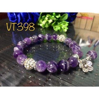 Vòng tay thạch anh tím mix phụ kiện