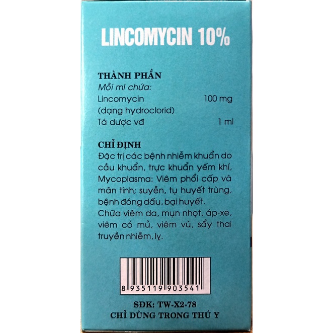 LINCO 10% Hanvet Dùng trong thú y