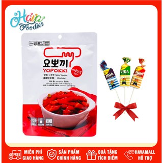[DATE MỚI NHẤT] Bánh Gạo Cay Ngọt Yopokki Gói 140gr - Tặng Kẹo Jida