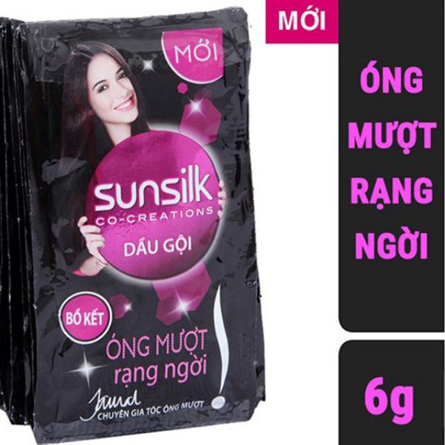 12 Gói Dầu gội Sunsilk óng mượt rạng ngời 6g