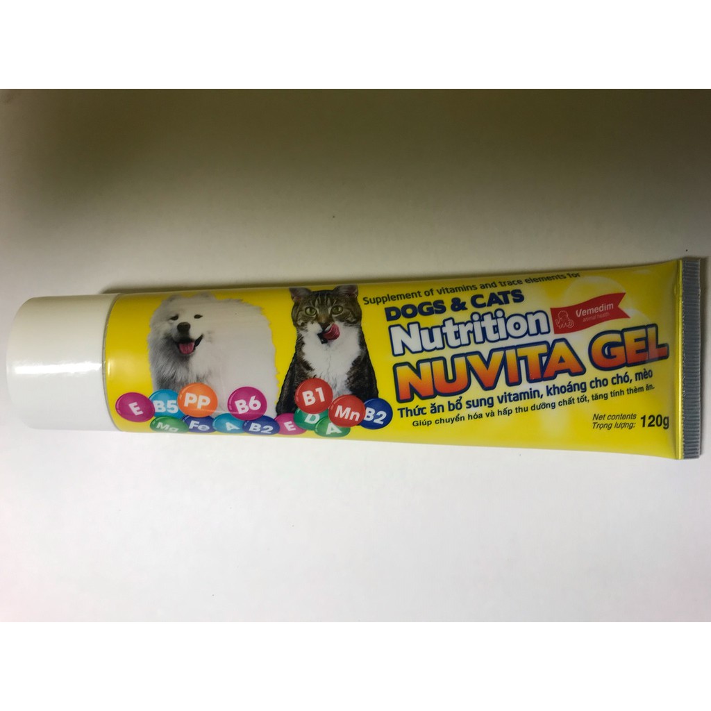Nuvita Gel dinh dưỡng thú cưng chó, mèo bổ sung vitamin, khoáng chất