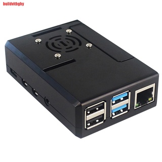 Vỏ bảo vệ bằng chất liệu abs tích hợp quạt tản nhiệt dành cho raspberry pi 4b