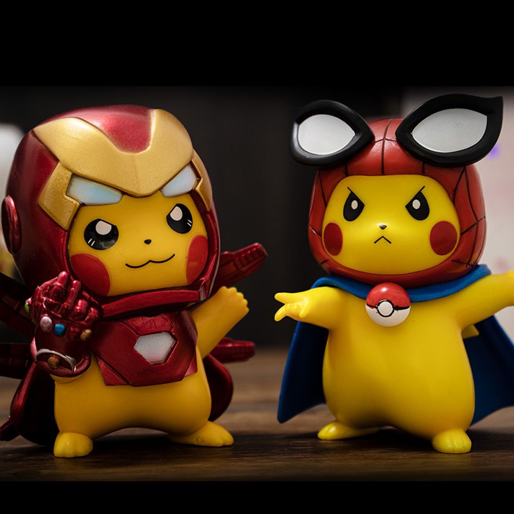 Mô hình Pikachu hóa trang Iron Man phim Avengers làm quà tặng cho bé
