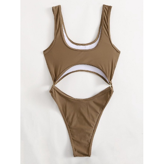 Bộ đồ bơi 1 mảnh trơn đơn giản