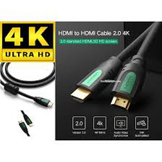 Dây cáp hdmi 2.0 thuần đồng 100%, 19+1 dài 10m dùng cho tivi, máy tính, máy chiếu ugreen hd101 40466 - hàng chính hãng