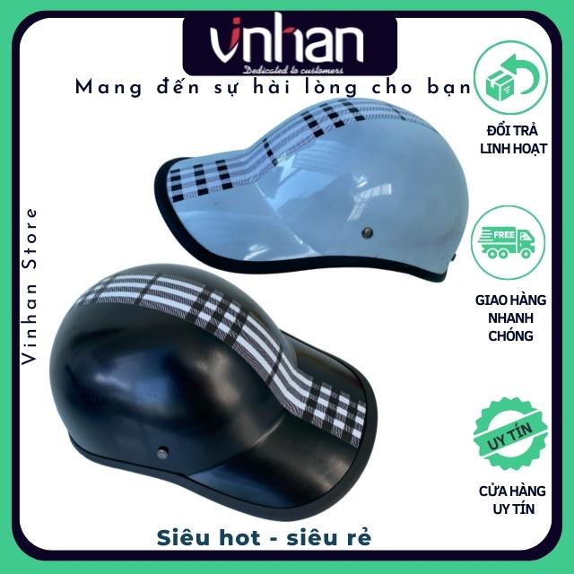 Mũ Nón Bảo Hiểm Lưỡi Trai Unisex Dành Cho Nam Nữ An Toàn Tuyệt Đối Bảo Vệ Vùng Đầu Khi Lái Xe Vinhan MBH01