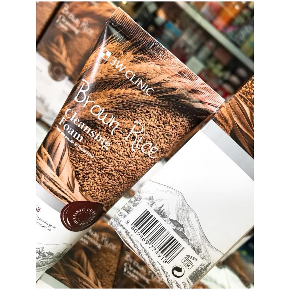 SỮA RỬA MẶT GẠO BROWN RICE FOAM CLEANSING - 3W CILINIC HÀN QUỐC