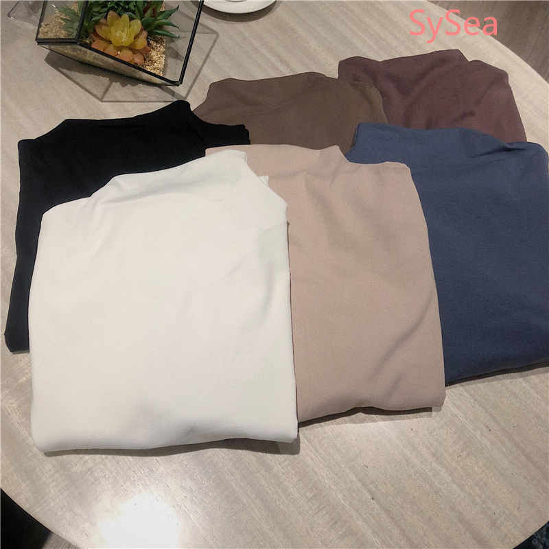 Áo thun tay dài mùa thu phong cách công sở Hàn Quốc cho nữ