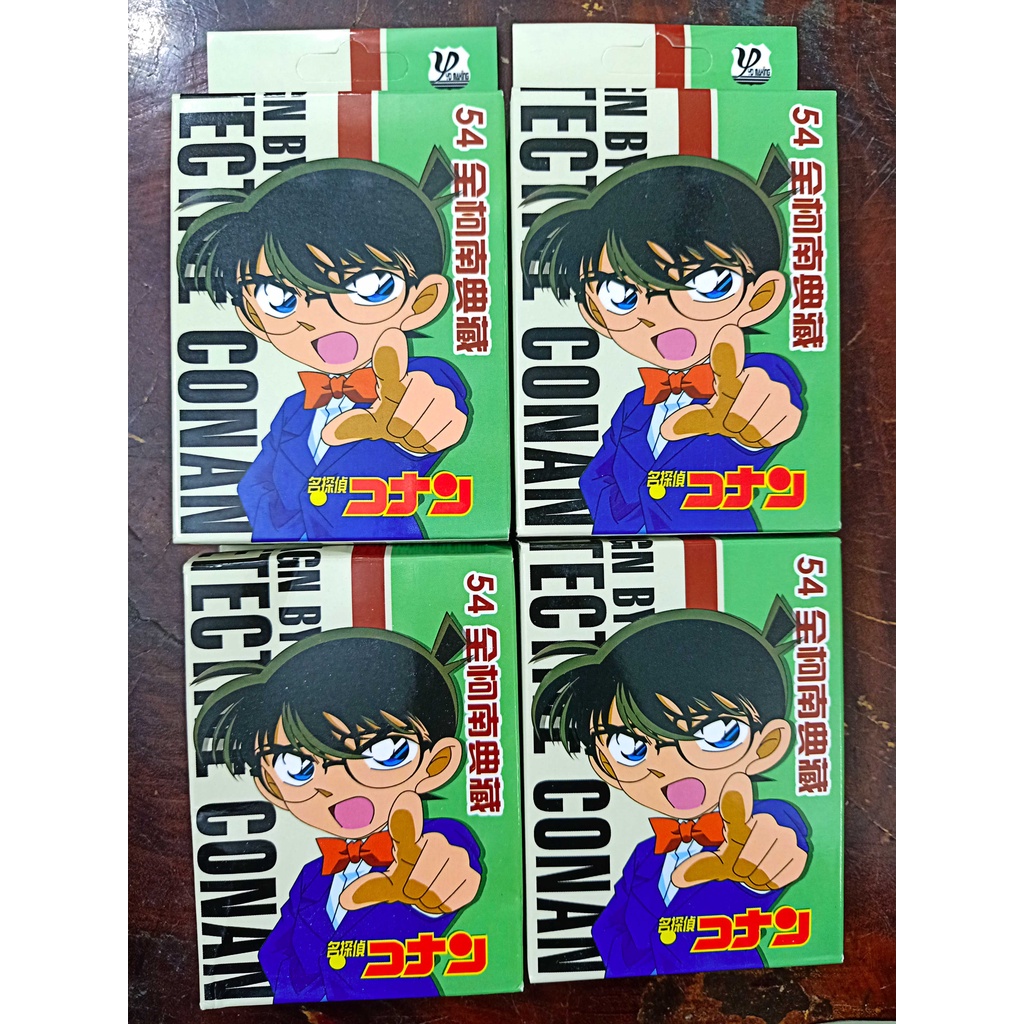 Bộ thẻ bài in hình Edogawa Conan Có Ran Mori 54 lá khác nhau bộ tú bài tây anime manga chibi xinh xắn thẻ bài mưu trí