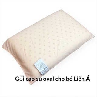 Gối cao su Oval em bé Liên Á ( 100% cao su thiên nhiên, lỗ khí khô thoáng)