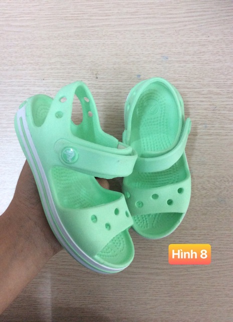 SANDAL CROSS BAND HÀNG XỊN CHO BÉ MÀU XANH MINT-TẶNG 4 sticker