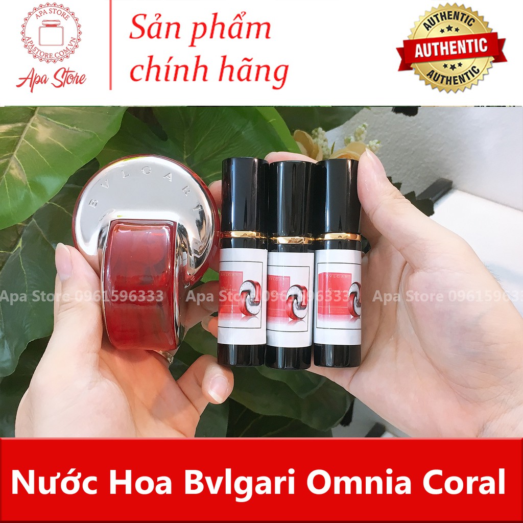 Nước Hoa Nữ Bvlgari Omnia Coral Đỏ Cam Chai 10ml