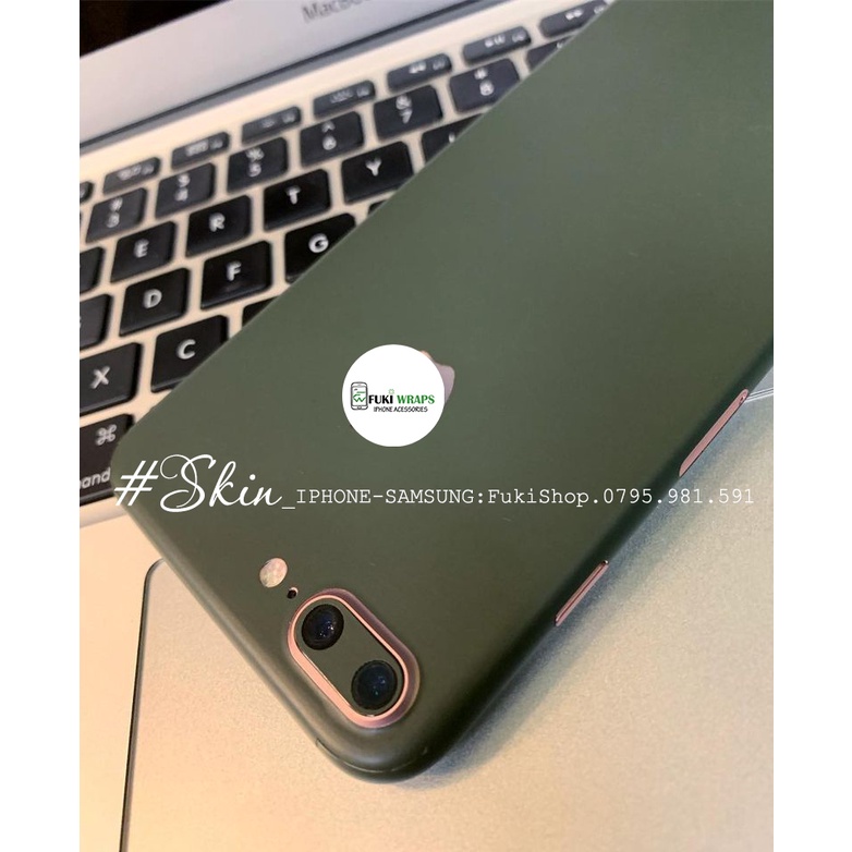 Tấm Dán Skin mặt sau Midnight Green Full Viền Note8 Note9 Note10 Note10+ Note10Lite ZFlip S20 S20Ultra S20+ S10